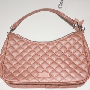 Vera Bradley Quilted Shoulder/Crossbody Bag in Rose Gold Excellent Condition